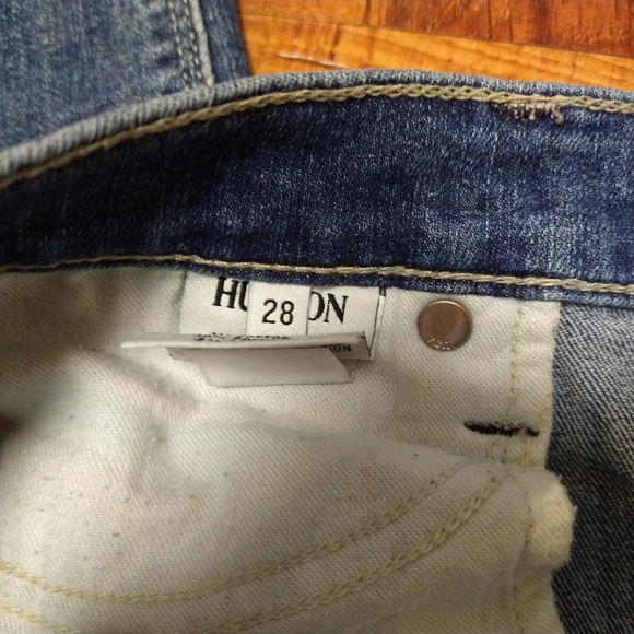 Hudson Krista Super Skinny Crop Blue Jeans Women\'s Size 28